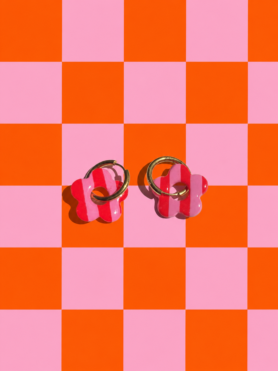 Rayures rose/rouge